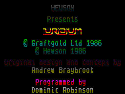 Opening screen